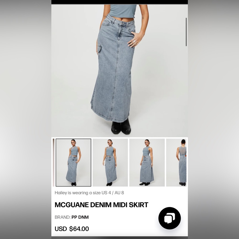 Princess Polly Denim Skirt